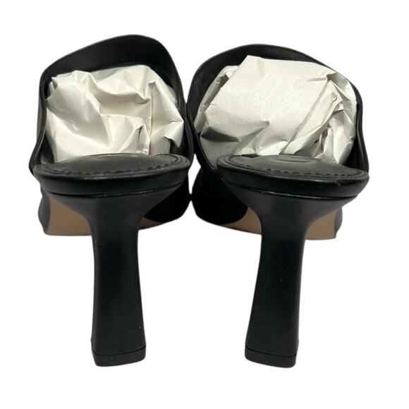 Gianni Bini Leather Black Heel Sandals / Size-8M - Picture 4 of 9